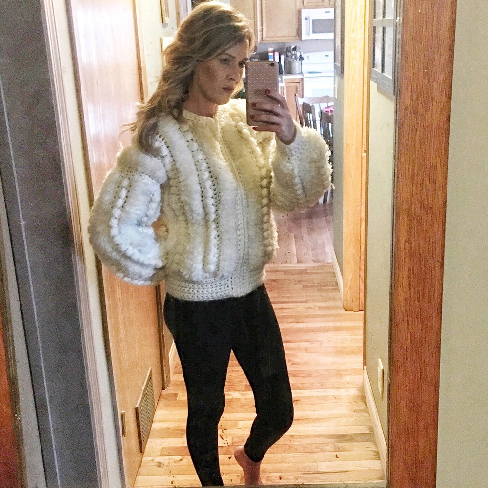 Vintage Cream Textured Jacket - Picture 2 of 8
